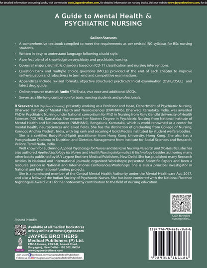 A Guide to Mental Health & Psychiatric Nursing, 6/E for BSc Nursing 5th & 6th Semester Students | ICD-11 Classification, Chapter-End MCQs, OSPE/OSCE Appendix & Latest Drug Guide: Semester V & VI: 1