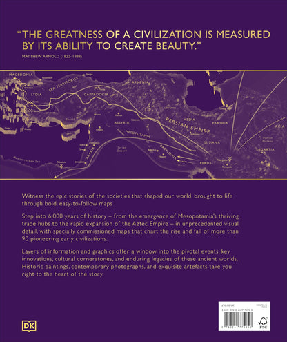 Civilizations Map by Map: From Ancient Empires to Forgotten Cultures (DK History Map by Map)