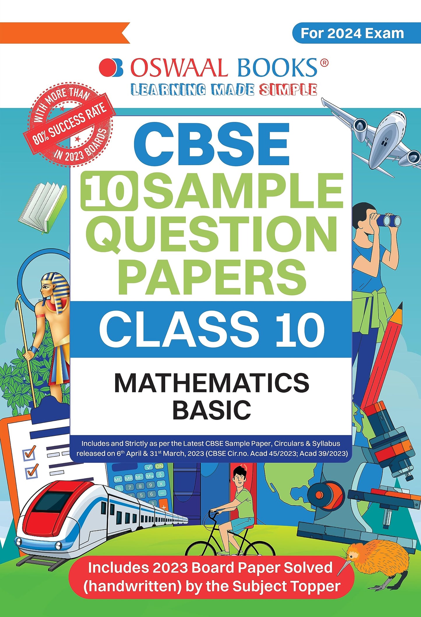Oswaal CBSE Sample Question Papers Class 10 Mathematics Basic Book (For Board Exams 2024) Oswaal Editorial Board