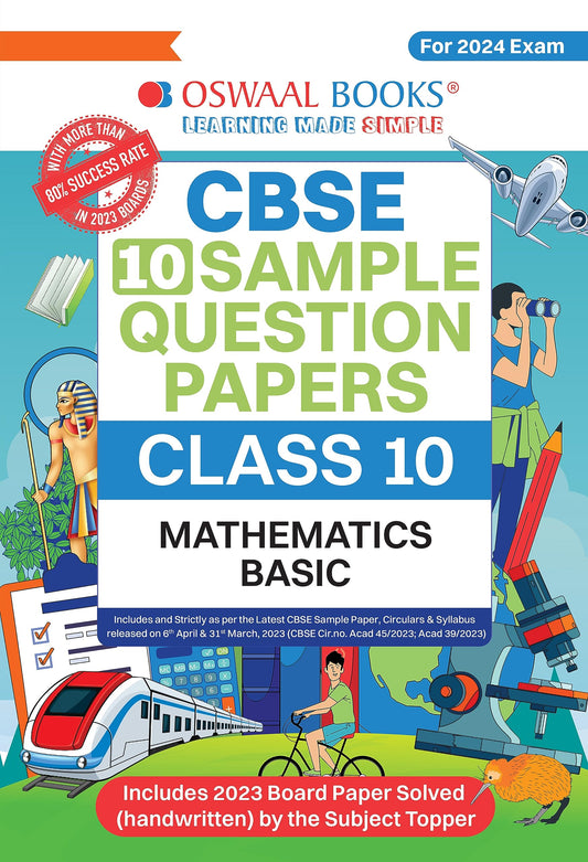 Oswaal CBSE Sample Question Papers Class 10 Mathematics Basic Book (For Board Exams 2024) Oswaal Editorial Board