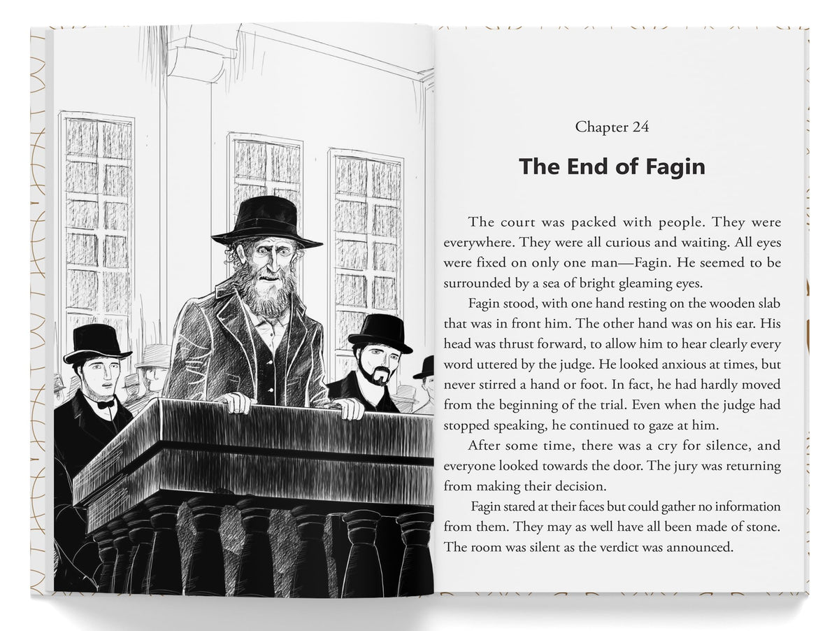 Oliver Twist : Illustrated Abridged Children Classics English Novel with Review Questions