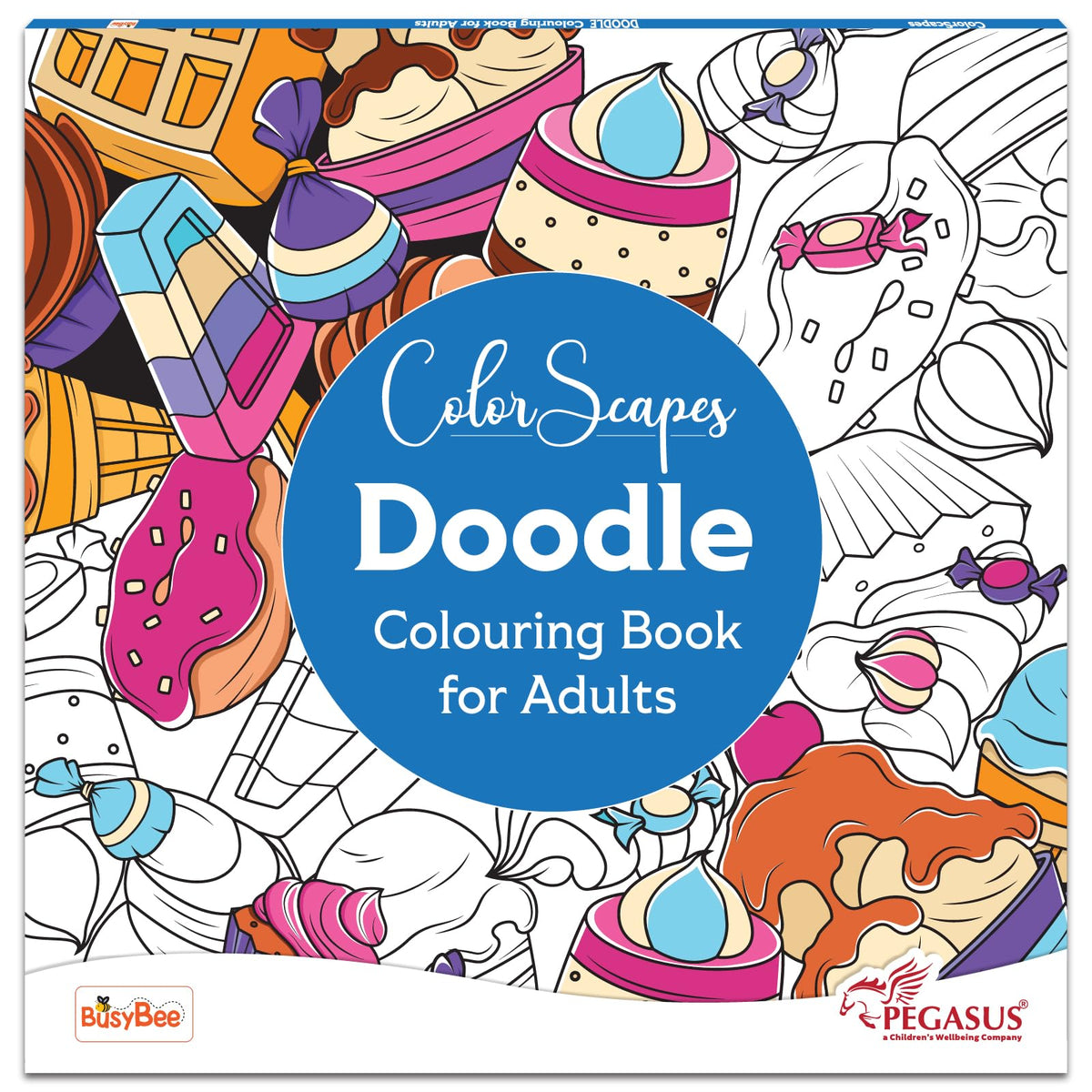 Pegasus Mandala Art Colouring Book for Adults with tear out sheets - Advanced doodle coloring books | Improves mindfulness and relaxing for 9 + years