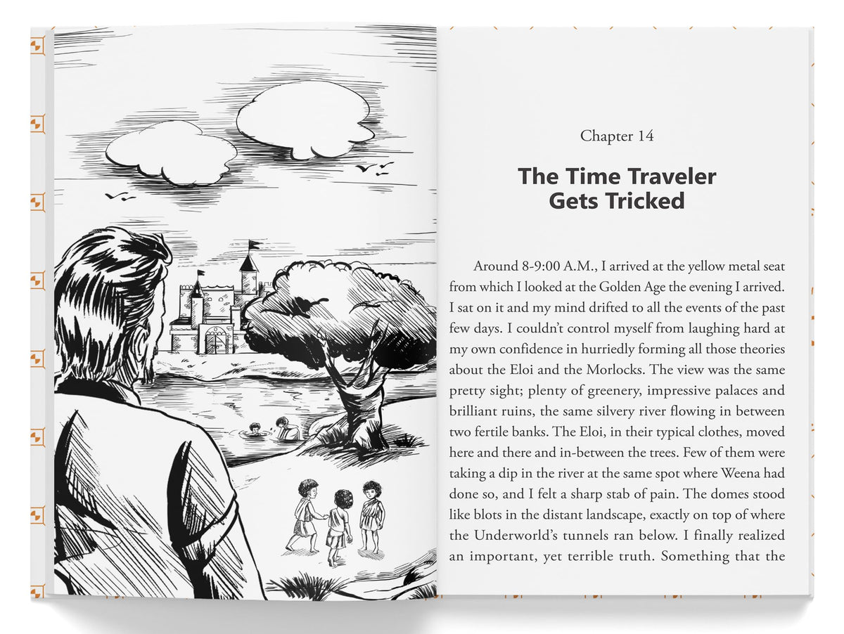 Time Machine: Illustrated Abridged Children Classics English Novel With Review Questions(Hardback)
