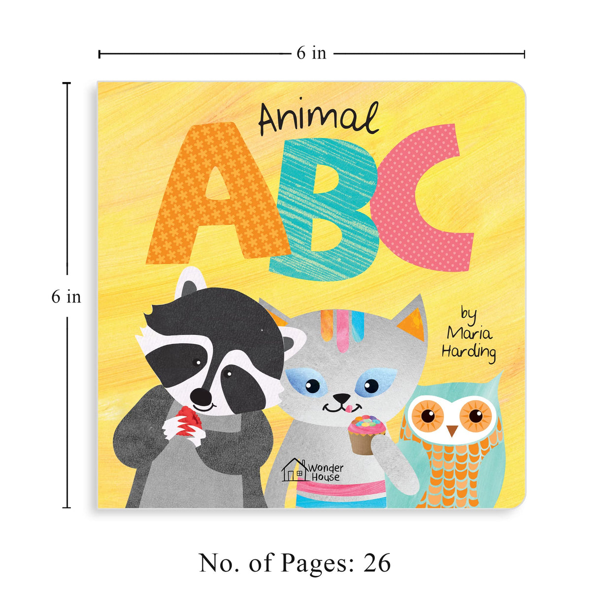 Animal Abc | Ages 2–6 Years | Early Learning Board Book For Kids | A To Z Alphabet | Bright Illustrations | Fun Rhymes | Animal Names | Vocabulary Building For Babies & Preschoolers | Latest Edition
