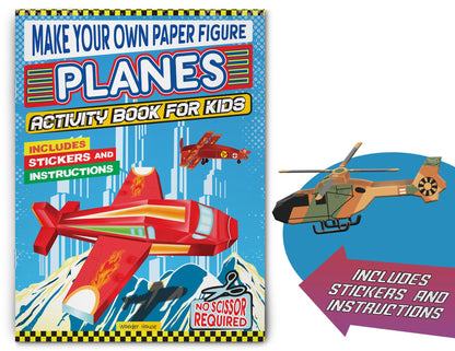 Make Your Own Paper Figures – Planes Cut, Fold & Create Flying Fun | Ages 6–10 | DIY Activity Book with Templates for 2+ Hours of Crafty Fun: Planes (Activity Book for Kids)
