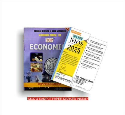 TOP NIOS Class 10 Economics 214 English Medium Guide (Including Objective Type MCQs) | Updated with Latest Syllabus and Exam Pattern as per NIOS Latest Notification