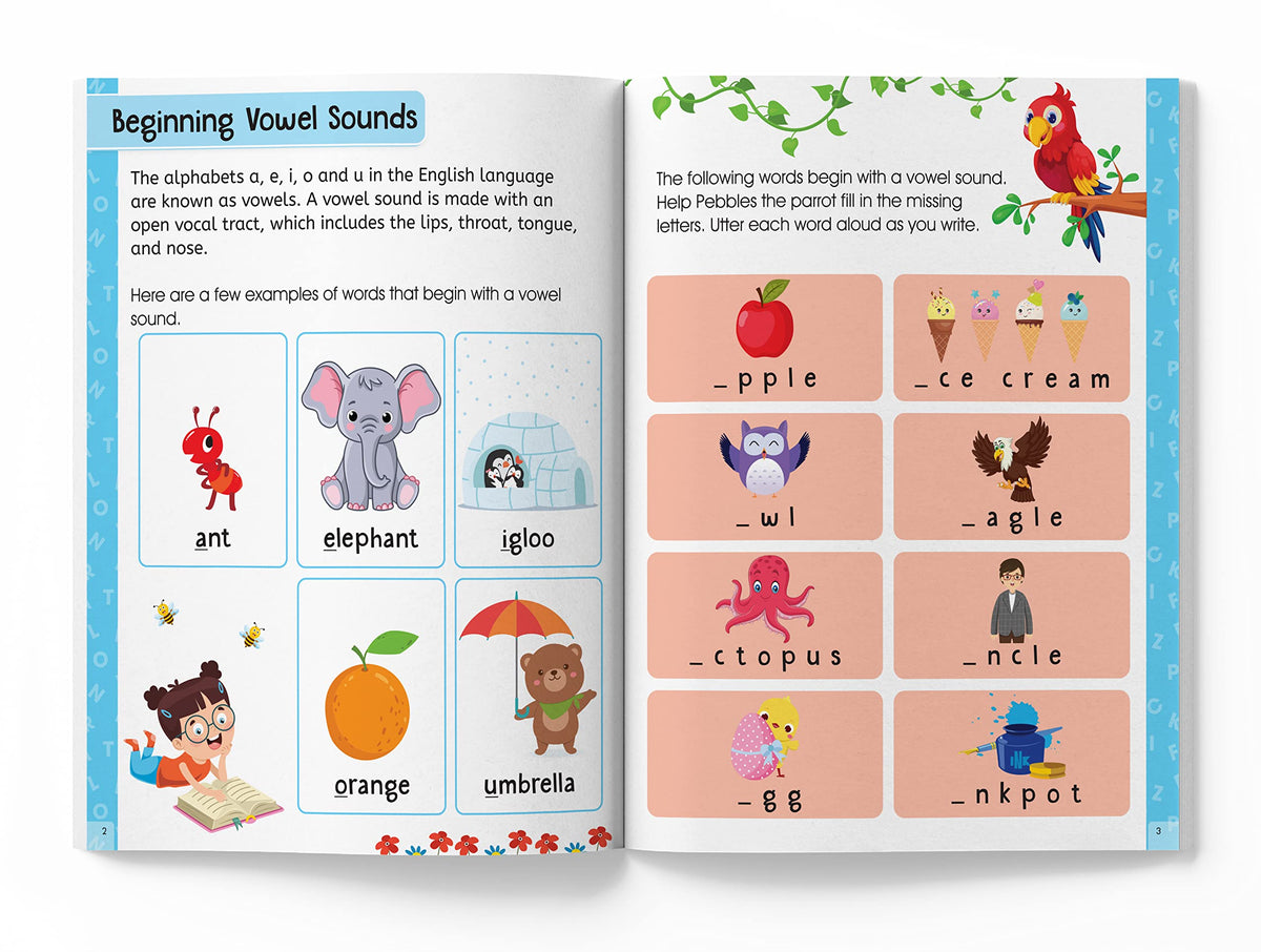 Spelling Time- Activitiy Workbook For Kids (Ages 6-8) I Vocublary Building I Writing Practice I Screen Free Time Of 2.5 Hours