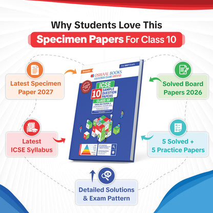 Oswaal ICSE | 10 Sample Question Papers | Class 10 | English Paper-2 (Literature) (For 2027 Exam) | Includes–Board Paper 2026 & Specimen 2027 | With On Tips Notes, Mind Maps & Oswaal AI