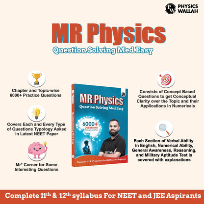 PW MR Physics Questions Solving Med Easy | Chapterwise and Topicwise 6000+ Practice Questions with Answer Keys | Complete Class 11 & 12 Syllabus For ... Dr. Manish Raj (MR Sir) and Rupali Singh