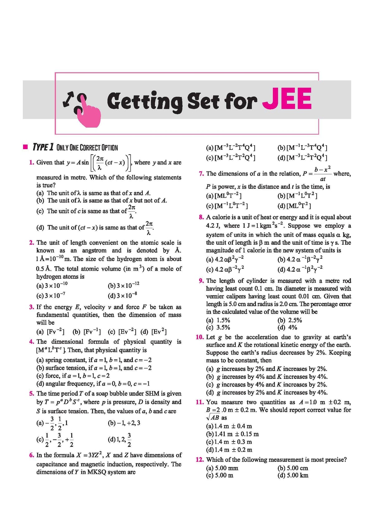 Arihant Objective Physics Volume 1 For JEE 2026-2027 | 3600+ Questions, Modular Theory & REE Plus, PYQ-Based 2-Level Exercises | For JEE Main, BITSAT, MHT-CET & Engineering Entrances | DC Pandey