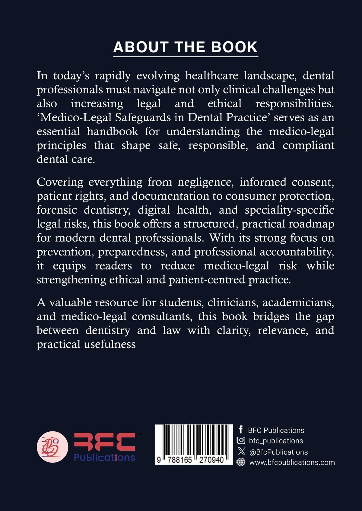 Medico-Legal Safeguards in Dental Practice (A Practical Guide for Dental Professionals)