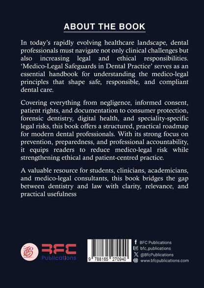 Medico-Legal Safeguards in Dental Practice (A Practical Guide for Dental Professionals)