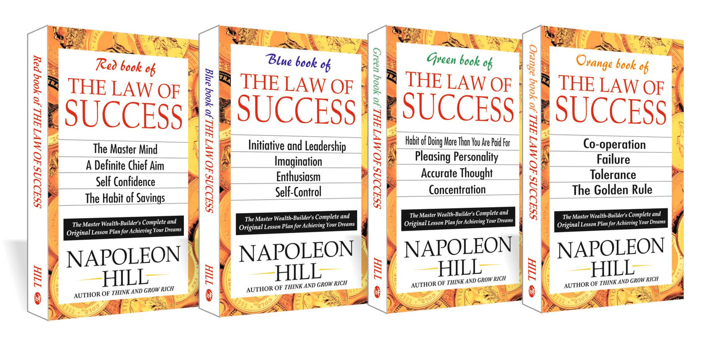 Law of Success by Napoleon Hill – Set of 4 Books | Complete Personal Development and Success Course