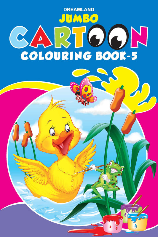 Jumbo Cartoon Colouring Book-5 by Dreamland Publications (Author) book cover