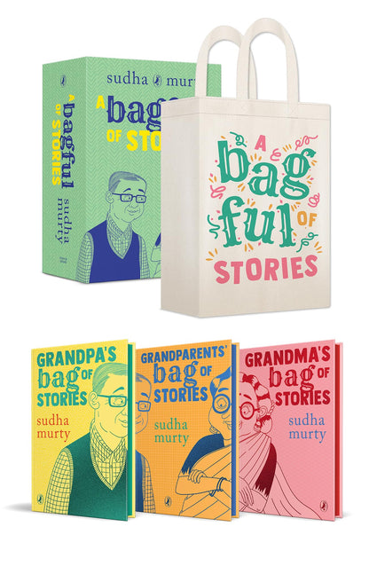 A Bagful of Stories: A Gift Edition Boxset of Grandma’s, Grandpa’s and Grandparents’ Bag of Stories by Sudha Murty