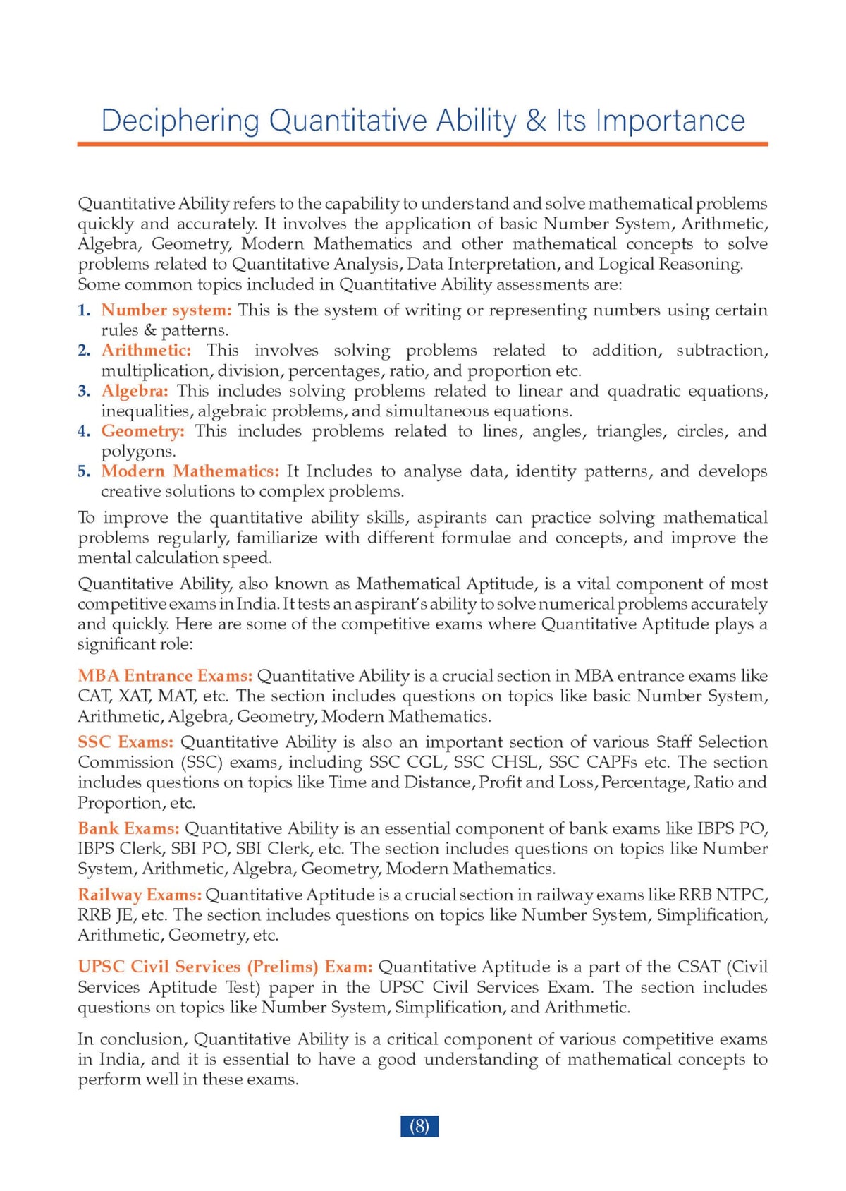 Oswaal Formulae & Tricks Quantitative Aptitude Book For CAT | XAT | MAT | Entrance & Government Job (MBA Exam) by Shweta Arora