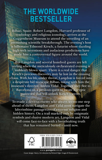 Origin: Robert Langdon Book 5 | Bestselling Techno-Thriller Mystery Novel of Science, Religion, Artificial Intelligence, and a World-Changing Discovery by Dan Brown