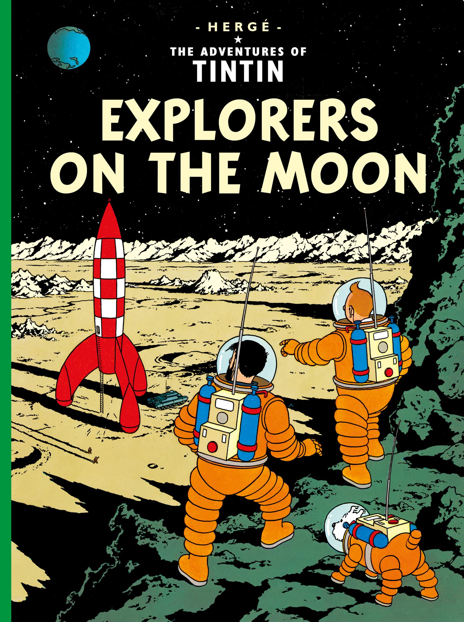 Tintin: Explorers on the Moon by Herge book cover