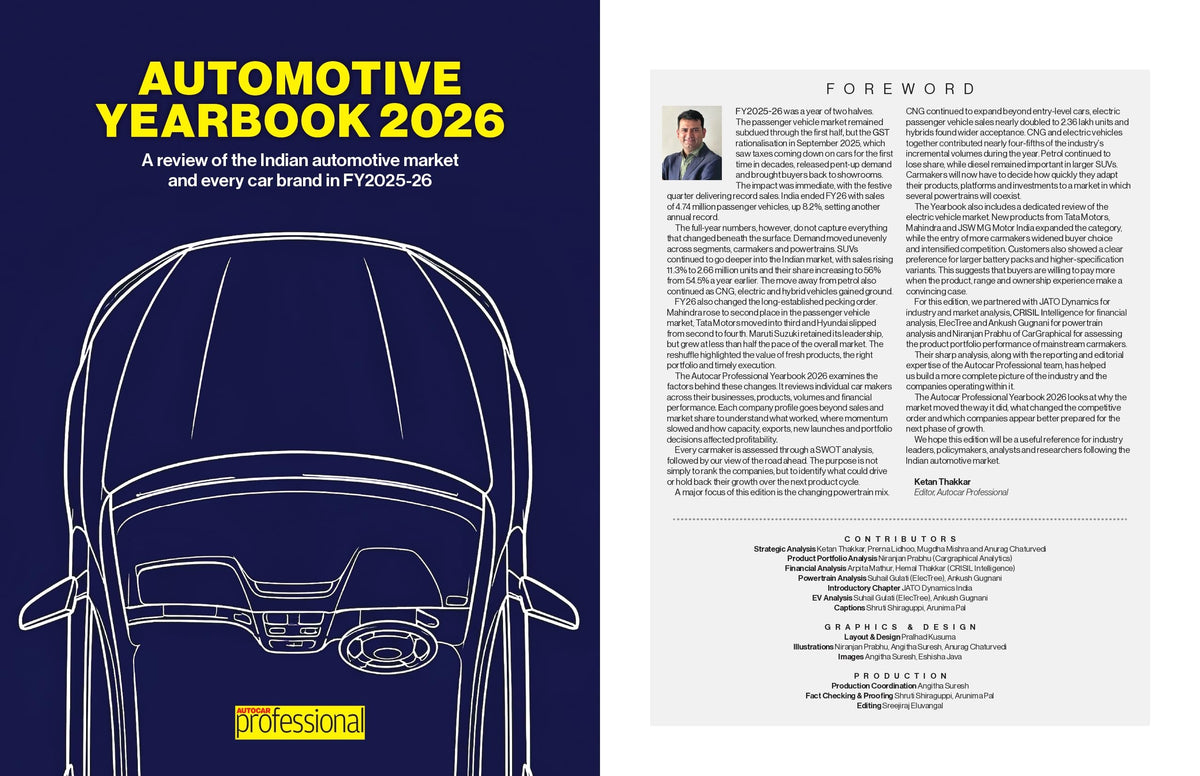 Automotive Yearbook 2026 | India Car Market Report | Top 20 Manufacturers, Sales, EVs, SUVs, Financials & Industry Trends