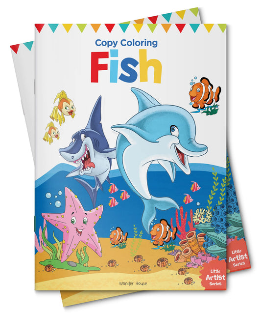 Little Artist Series Fish: Copy Colour Books book cover