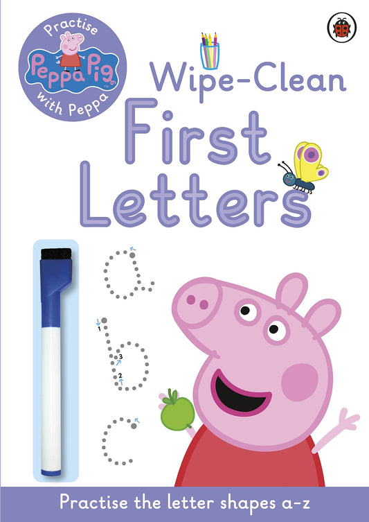 Peppa Pig: Practise with Peppa Wipe-Clean First Letters: Practise with Peppa Wipe-Clean Writing by Peppa Pig (Author) book cover