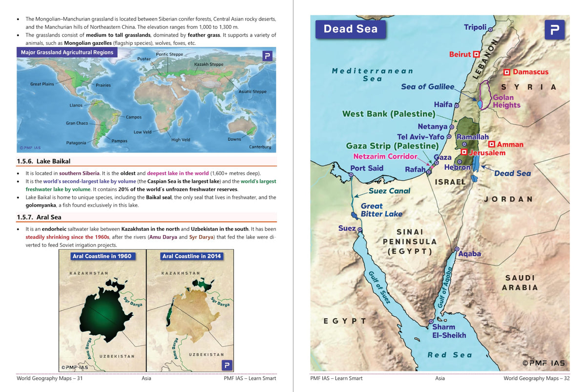 PMF IAS World Geography Through Maps for UPSC, State PCS and Other Competitive Exams
