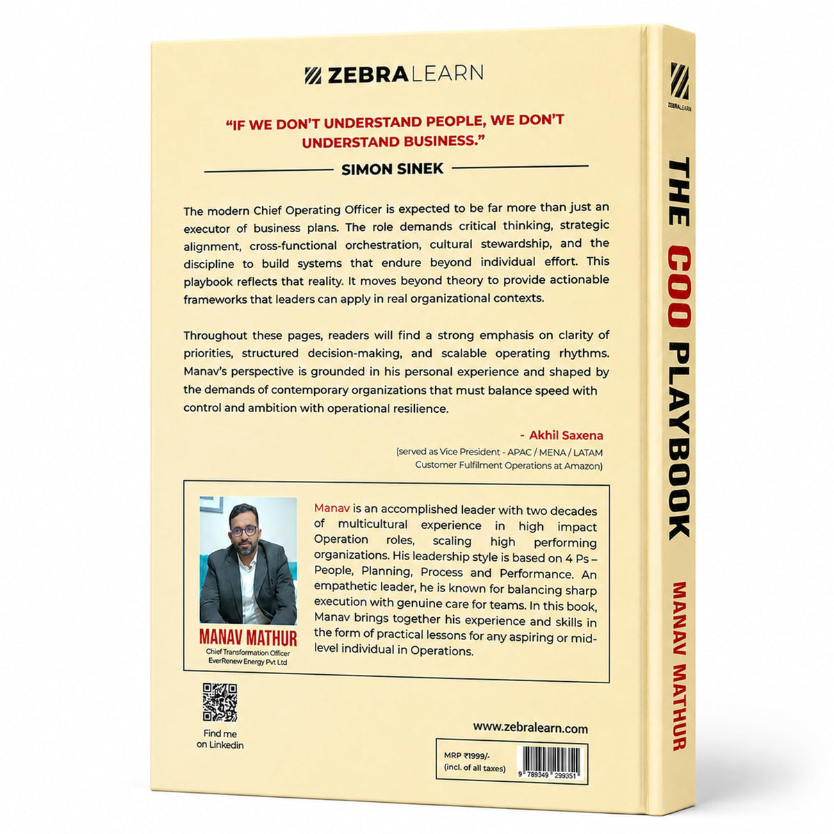 The COO Playbook: How COOs Think, Plan, Execute, and Lead Teams | Operations Management, Business Strategy, Leadership, Process Improvement, ... & Executive Management (Zebra Learn)