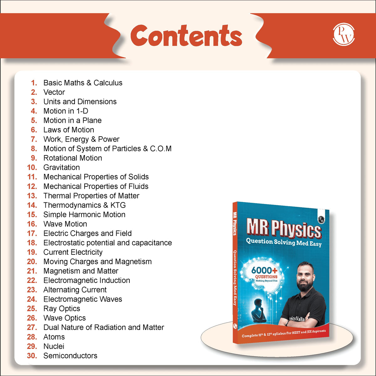 PW MR Physics Questions Solving Med Easy | Chapterwise and Topicwise 6000+ Practice Questions with Answer Keys | Complete Class 11 & 12 Syllabus For ... Dr. Manish Raj (MR Sir) and Rupali Singh