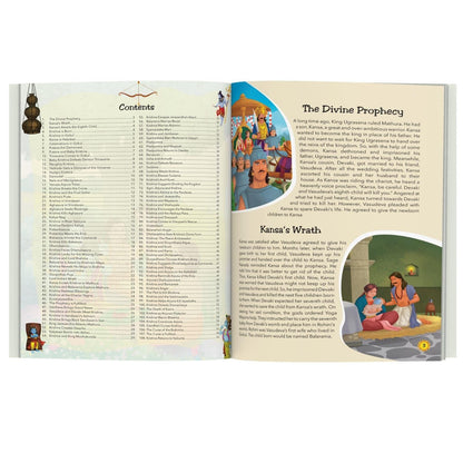 108 Krishna Stories for Children (Illustrated) - Story Book for Kids - Hindu Mythology - Indian Gods & Goddesses - Bedtime Stories - 3 Years to 10 Years Old - English Short Stories for Children