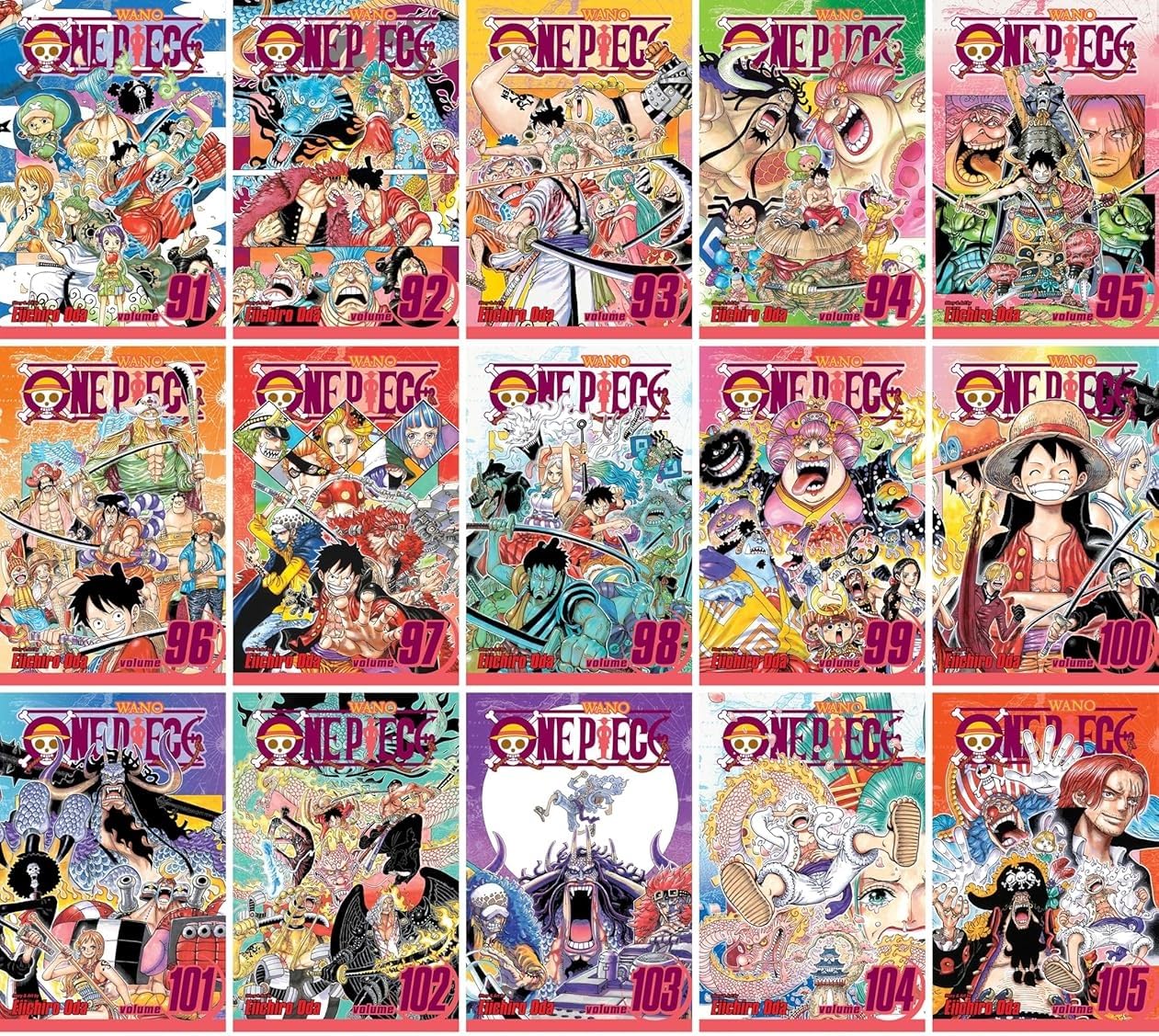 One Piece Box Set Vol 5: Volumes 91-105 with Premium: Volume 5 (One Piece Box Sets 5)