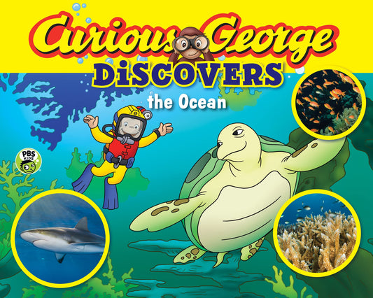 CURIOUS GEORGE DISCOVERS THE OCEAN (SCIENCE STORYBOOK) book cover