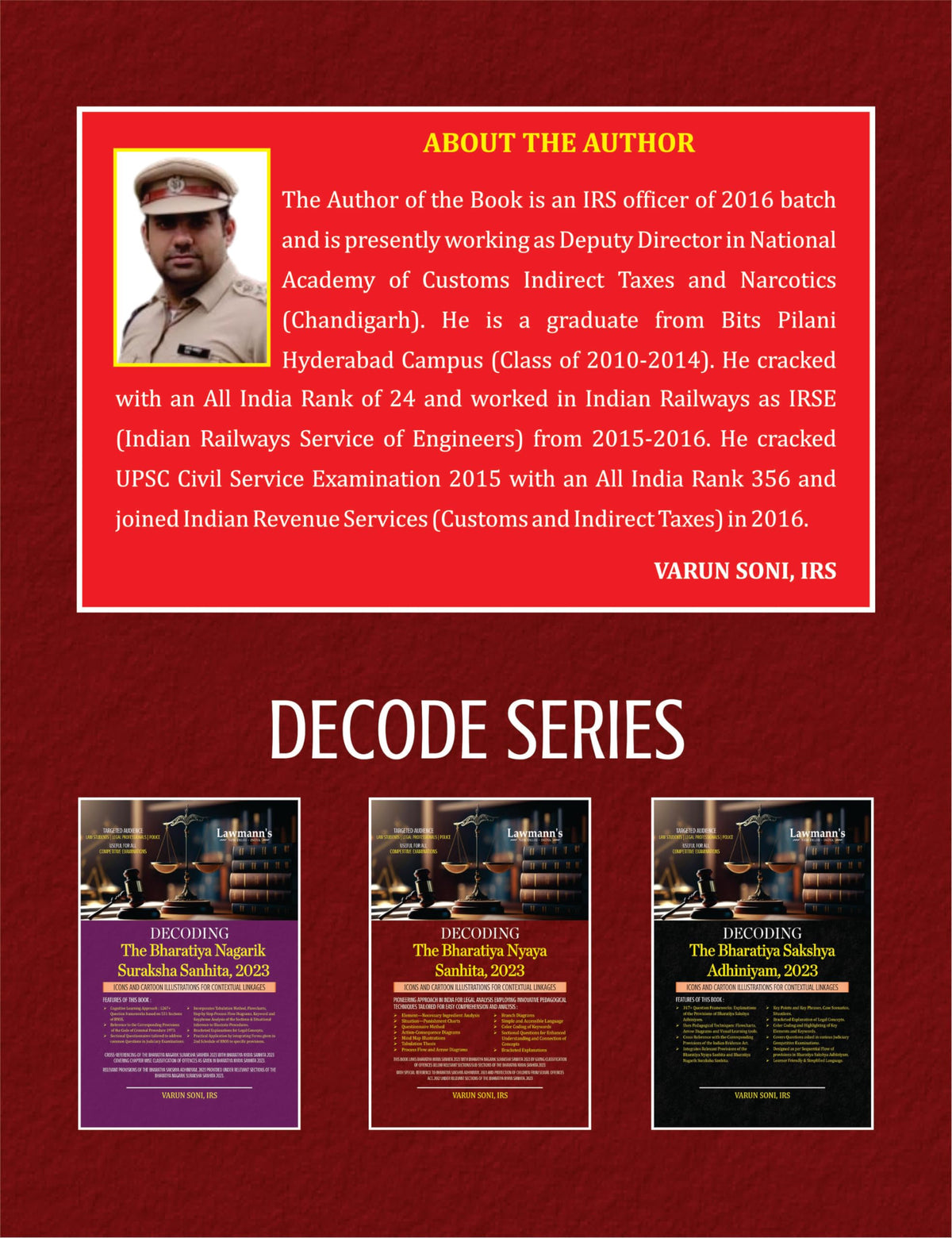 Decoding The Bharatiya Nagarik Suraksha Sanhita, 2023 | BNSS | Icons & Cartoon Illustrations | Useful for Law Students, Advocates, Police, Judiciary, APO, AIBE, LLM, HJS, UPSC & All Competition Exams