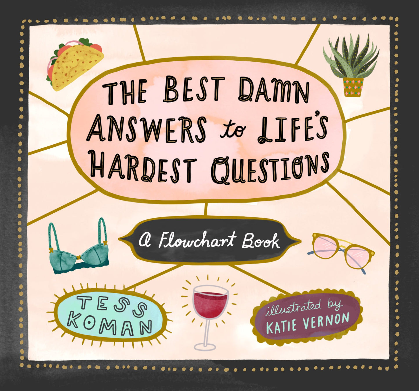 The Best Damn Answers to Lifes Hardest Questions: A Flowchart Book book cover