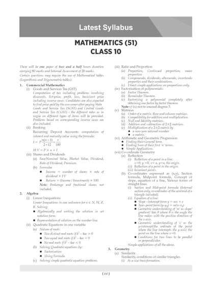 Oswaal Class 10 ICSE Question Bank Mathematics (2017-2026) | For 2027 Exam Chapter-wise & Topic-wise with Competency Based Questions | Includes 2026 Paper - fully solved | Self-Assessment Papers