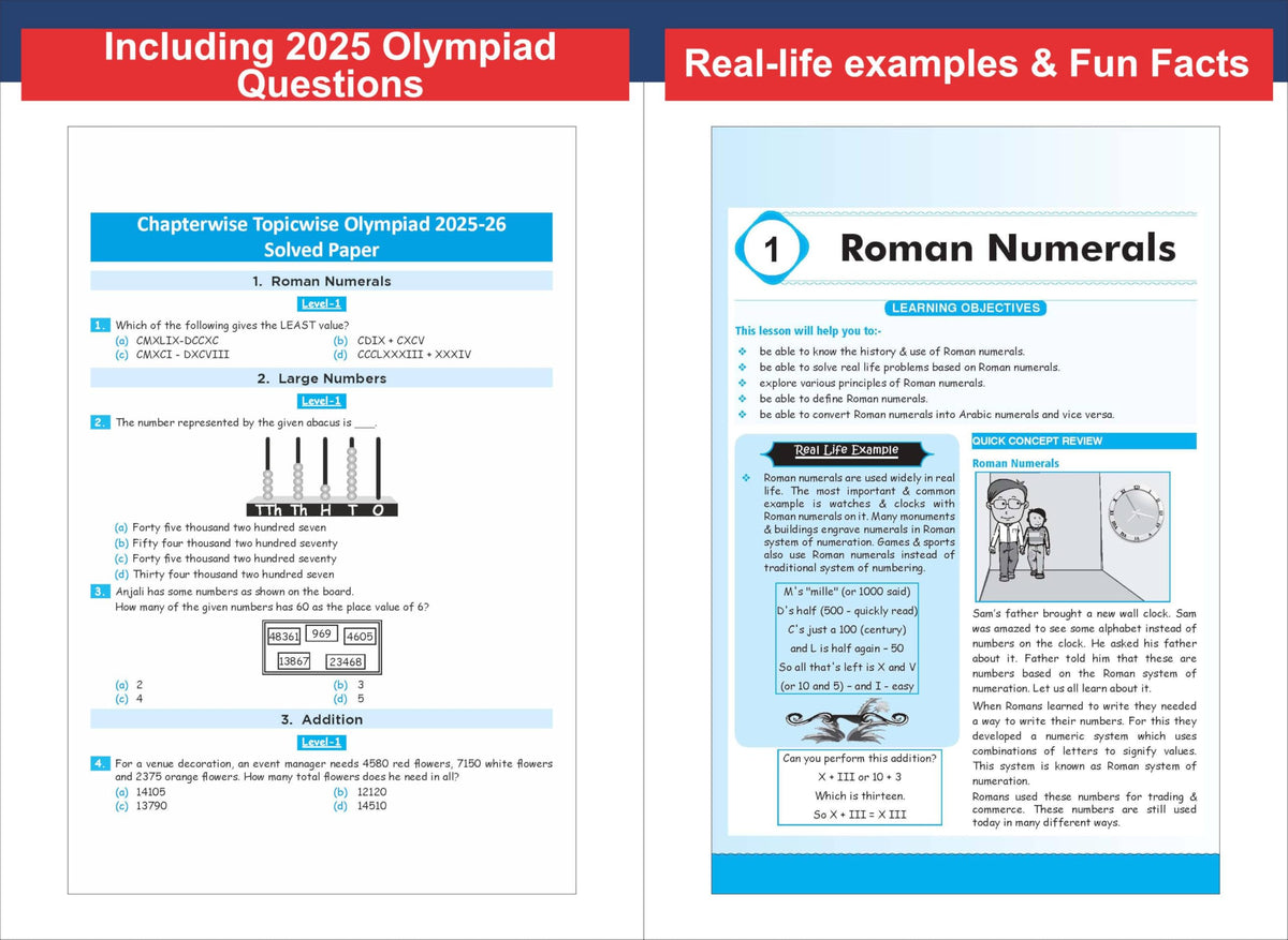 Disha Olympiad Champs Mathematics Class 4 with Chapter-wise Previous 13 Year (2013 - 2025) Questions 7th Edition | Complete Prep Guide with Theory, PYQs, Past & Practice Exercise