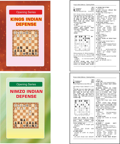 Chess Opening Series - French Defene, Sicilian Dragon, London System, Caro-Kann, King Indian, Nimzo-indian, Ruy-Lopez, Najdorf, Catalan, Sveshnikov - A set of 10 Books