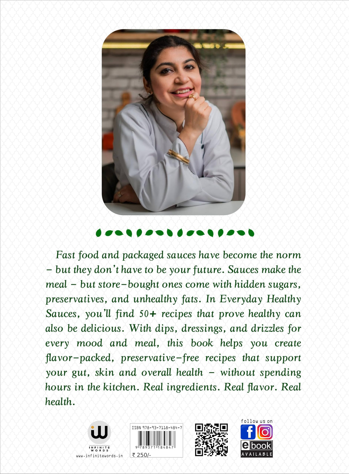 Everyday Healthy Sauces Food Book In English | Chef Poonam Kauur Bindra | Vegetarian Foods Cookbook Cook Books Cooking Recipe Instant Sauces Recipes | Veg Without Preservatives For Salads Low Calorie