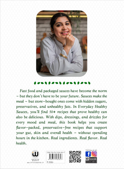Everyday Healthy Sauces Food Book In English | Chef Poonam Kauur Bindra | Vegetarian Foods Cookbook Cook Books Cooking Recipe Instant Sauces Recipes | Veg Without Preservatives For Salads Low Calorie