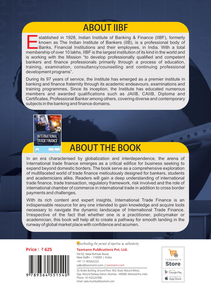 IIBF X Taxmann's International Trade Finance – Complete | Expert-vetted Guide on—Trade Theories | ICC Rules | Regulatory Frameworks | Risk Management | Digitisation | LIBOR-ARR Transitions
