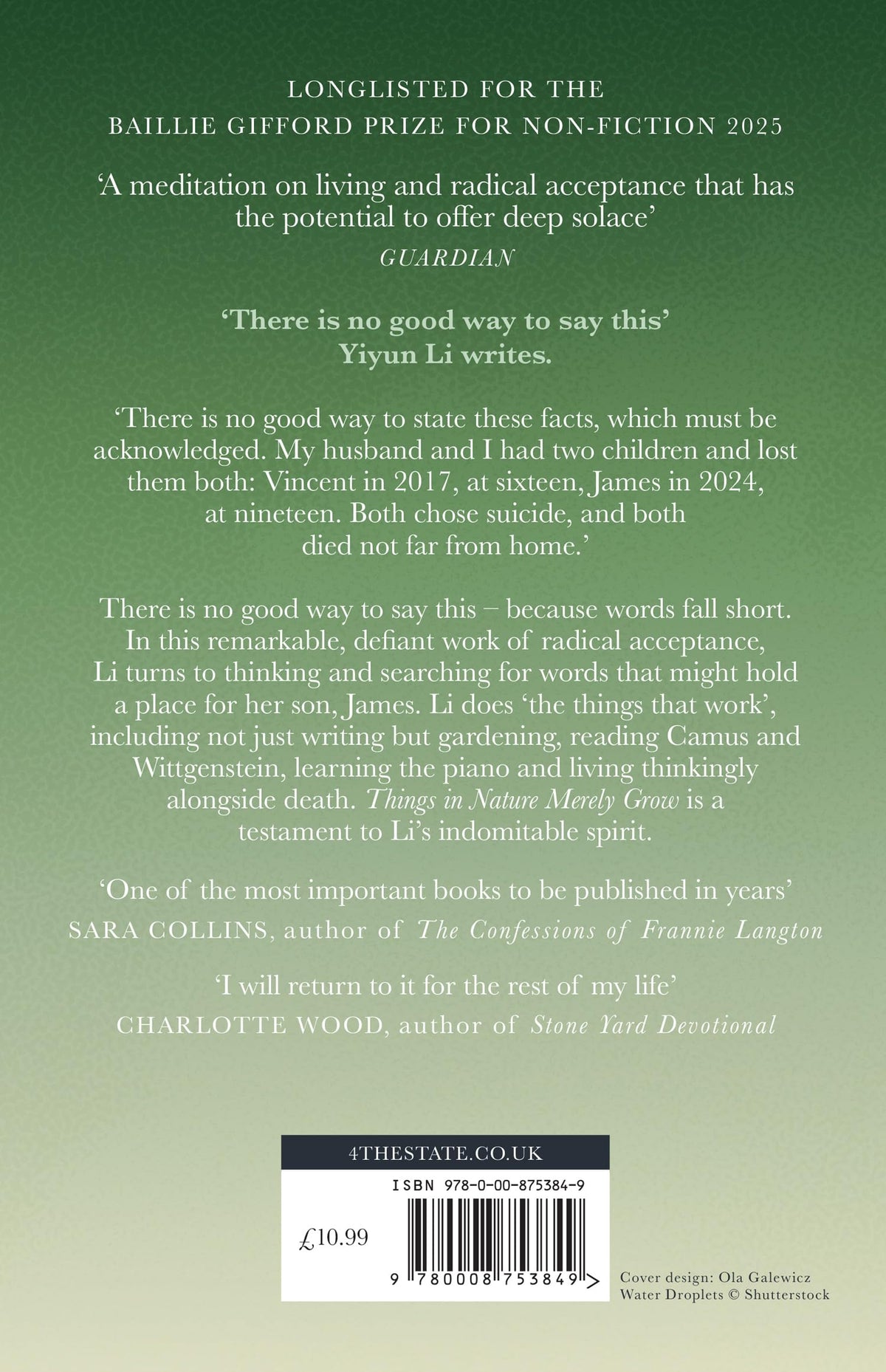 Things in Nature Merely Grow: Winner of the Pulitzer Prize for Memoir 2026