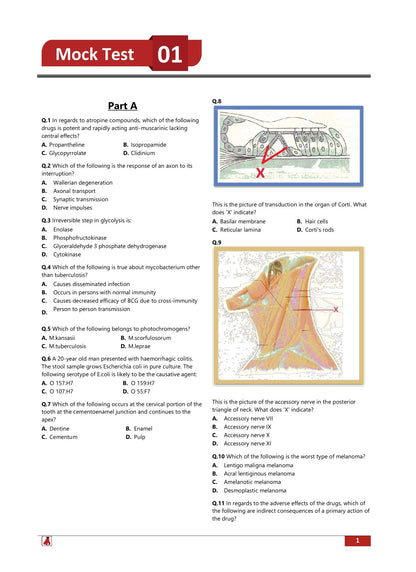 NEET MDS Entrance Exam Preparation Book 2024 (Master of Dental Surgery) - 10 Unsolved Practice Tests [8 Mock Tests and 2 Sectional Tests (Part A and B)] with Free Access To Online Tests