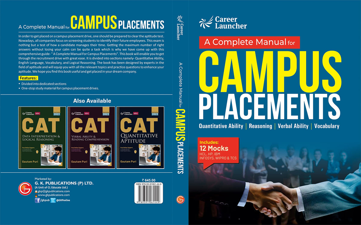 GKP A Complete Manual for Campus Placements | Interview and Group Discussion Preparation for WIPRO, INFOSYS, IBM, TCS, HP, HCL | Aptitude Test