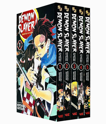 Demon Slayer: Kimetsu no Yaiba Vol-1-5 Books Collection set