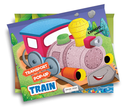 Pop-Up Transport - Train - Gorgeously Illustrated Pop-Up Book For Children - Learn About The World Of Trains And What All They Do