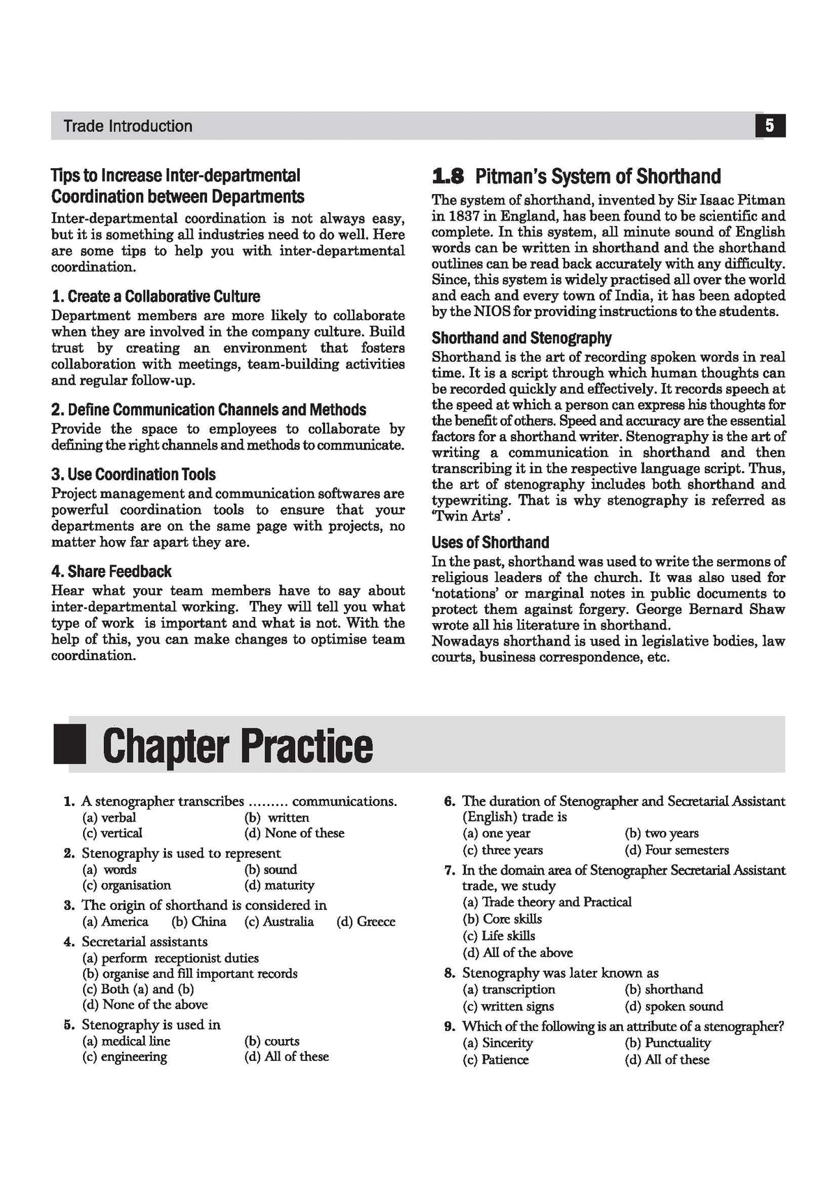 Arihant NSQF (Level 3.5) Stenographer Secretarial Assistant Theory | 1st Year ITI Students | Bharat Skills CBT & NIMI Pattern Based | Completely Revised Edition | Step-by-Step Theory with Diagrams