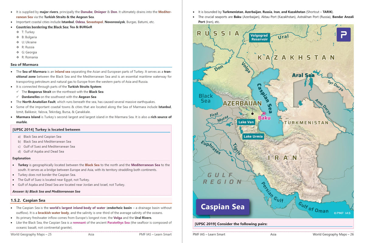 PMF IAS World Geography Through Maps for UPSC, State PCS and Other Competitive Exams