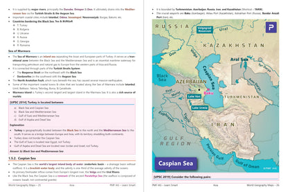 PMF IAS World Geography Through Maps for UPSC, State PCS and Other Competitive Exams