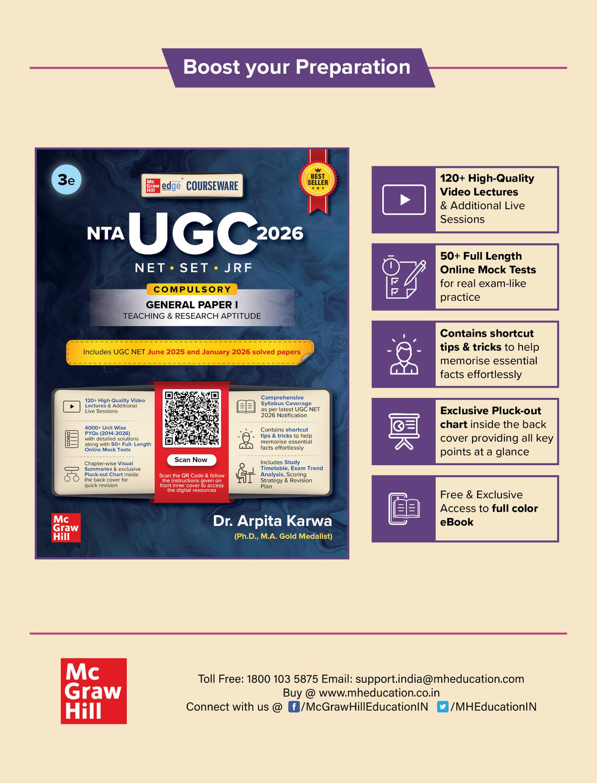 UGC NET Paper 1 2026 Previous Years' Solved Papers (2014-2026) | 7000+ Questions (3000 in book + 4000 online with June 2026) | Arpita Karwa | 13 Years PYQs: Unit-wise and Topic-wise detailed solutions