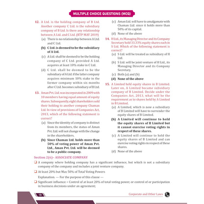 PW CA Intermediate Corporate & Other Laws Concept Book By Chaitanya Jain | ICAI Aligned Content, PYQs, Practice Questions, Detailed Solutions, Latest Syllabus For Jan 2027 Exams
