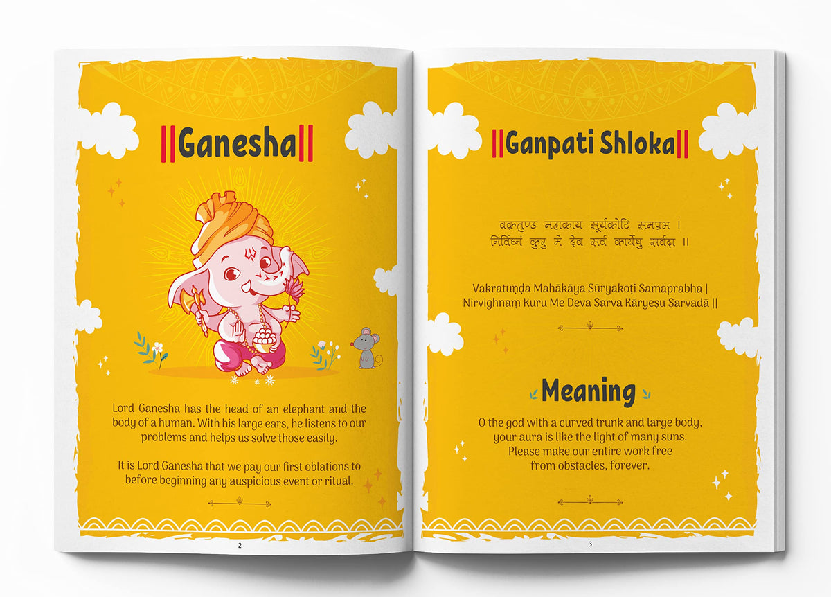 Shlokas And Mantras | Activity Book For Kids | Age 4–8 Years | Spiritual Learning | Sanskrit Verses With Meaning | Colourful Pages & Stickers | Engaging Activities | Premium Paperback | Latest Edition